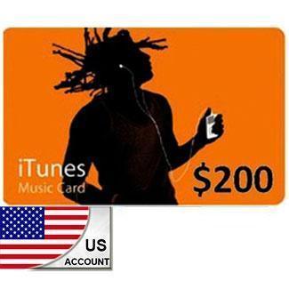 ايتونز بطاقة رقمية 200 دولار - حساب أمريكي