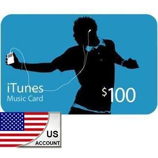ايتونز بطاقة رقمية 100 دولار - حساب أمريكي