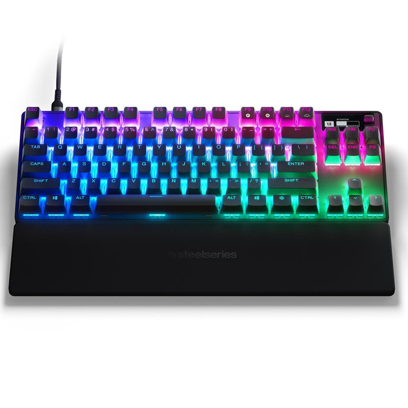 SteelSeries Apex Pro TKL (2023) Wired RGB Mechanical Gaming Keyboard (US Layout) - Black - لوحة مفاتيح