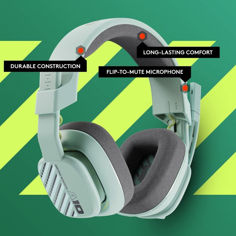 ASTRO A10 PC Sea Glass Mint Gaming Headset - سماعات