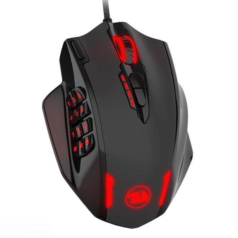 Redragon M908 Impact RGB with Side Buttons Optical Wired Gaming Mouse - الفأر