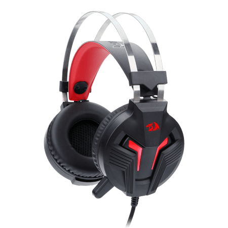 Redragon H112 GAMING HEADSET WITH MICROPHONE FOR PC, WIRED OVER EAR PC GAMING HEADPHONES ,WORKS WITH PC, LAPTOP, TABLET - سماعة