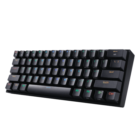 لوحة مفاتيح لاسلكية ريدراجون K530 برو دراكونيك 60% مدمجة RGB - أسود
