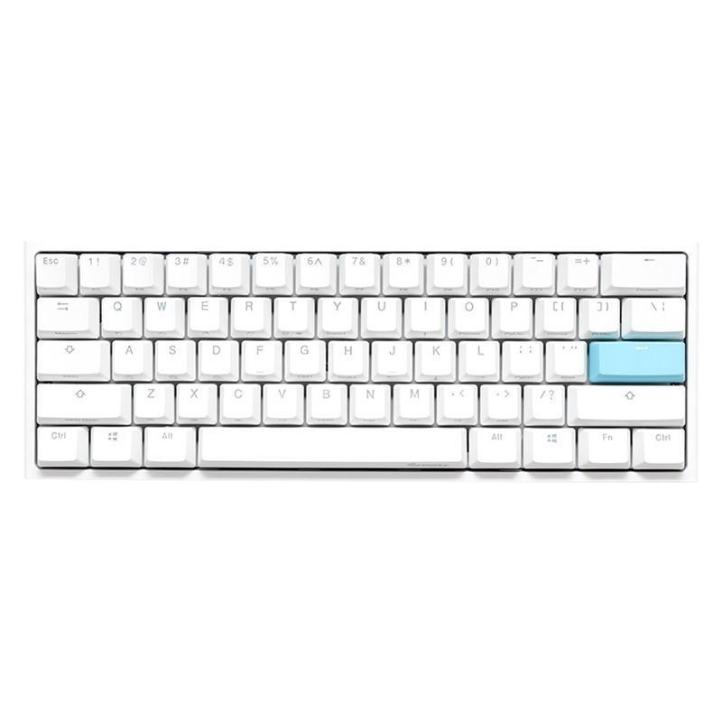 دوكي, لوحة مفاتيح للألعاب دوكي ون 2 ميني بمفاتيح ميكانيكية باللون الأحمر وإضاءة ار-جي-بي - عربي - أبيض