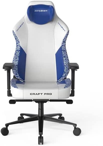 DXRacer Craft Pro Stripes-3 Gaming Chair -  White & Blue