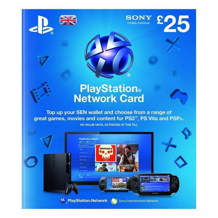 SONY Playstation Network Card £25 - PSN UK Account - BlinkQA