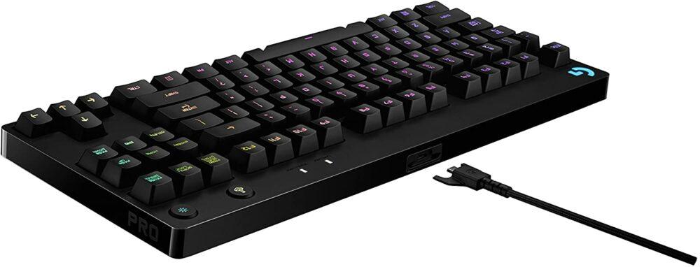 Logitech G PRO Mechanical Gaming Keyboard, Ultra Portable TKL Design, 16.8 Million Color LIGHTSYNC RGB Backlit Keys - Blink SA