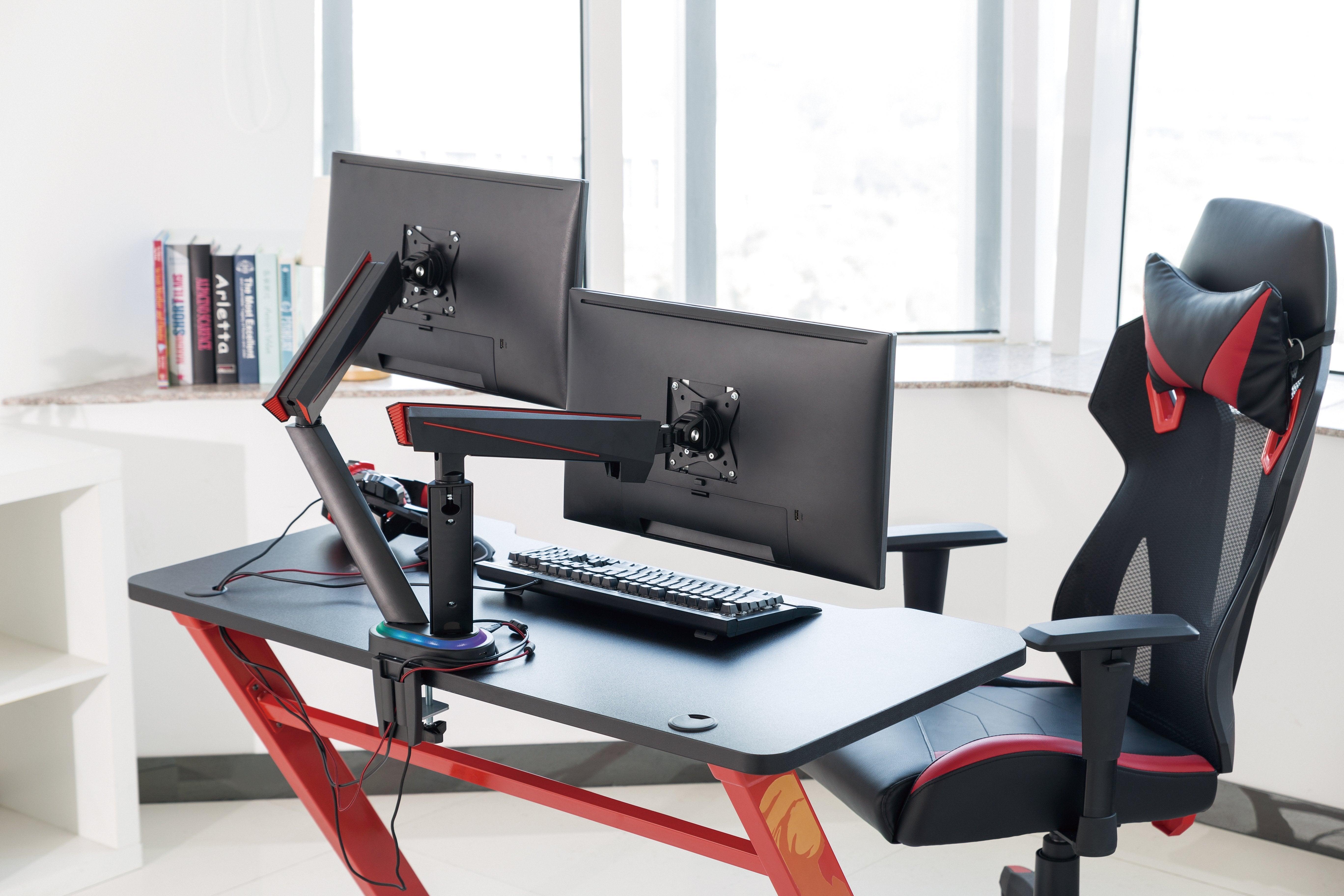 Twisted Minds Dual Monitors Spring-Assisted PRO Gaming Monitor Arm With USB