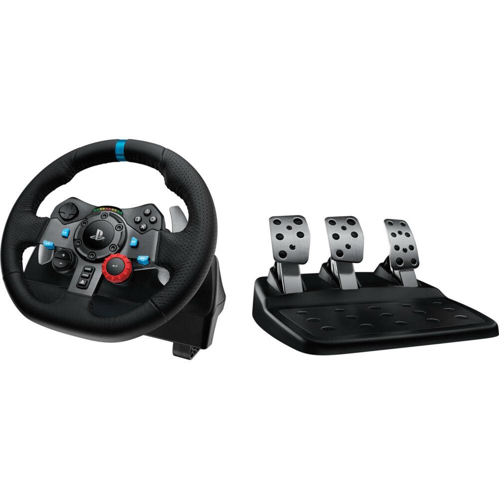 Logitech G Dual-Motor Feedback Driving Force G29 Gaming Racing Wheel with Responsive Pedals for PlayStation - Black - Blink Saudi