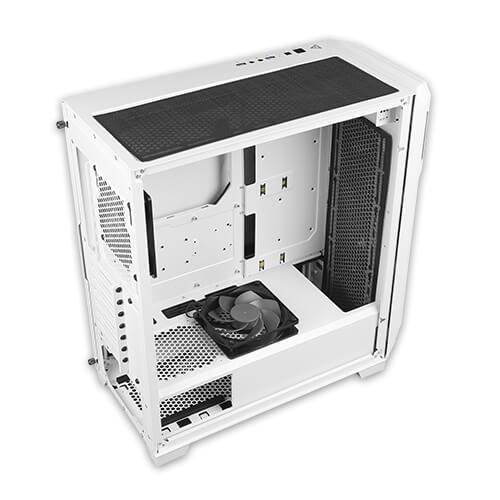 Antec DP502 FLUX Mid-Tower Gaming Case - Tempered Glass Side Panel - White Cabinet - Think24sa